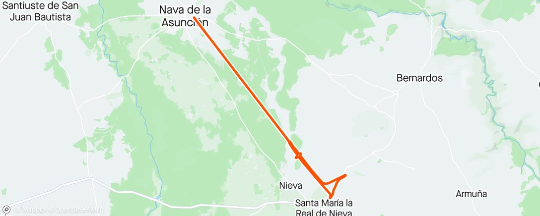 アクティビティ「Bicicleta de montaña」の地図