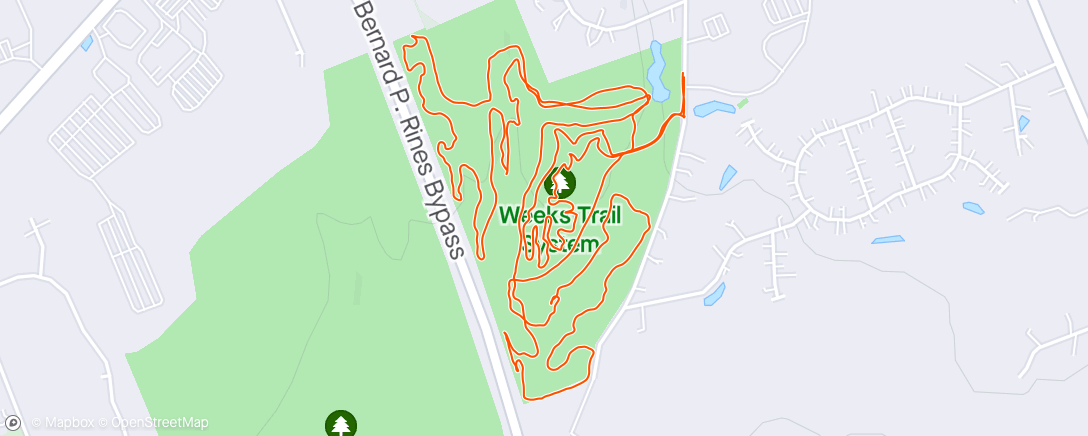 Map of the activity, MTB CLUB Ride #1