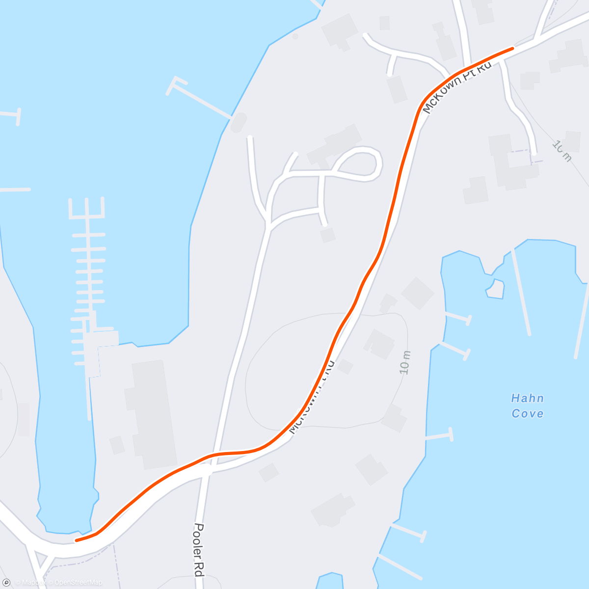 Map of the activity, Lunch Run