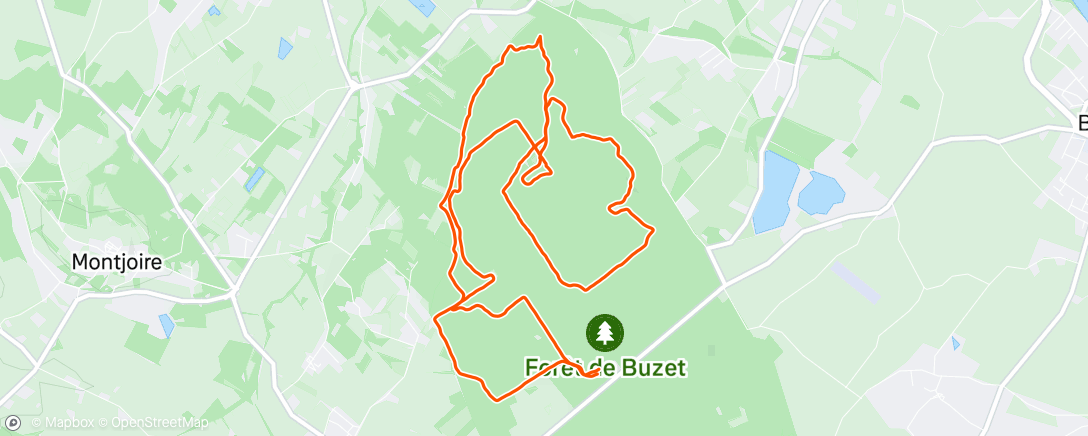 Map of the activity, Petit tour en VTT avec Bastien