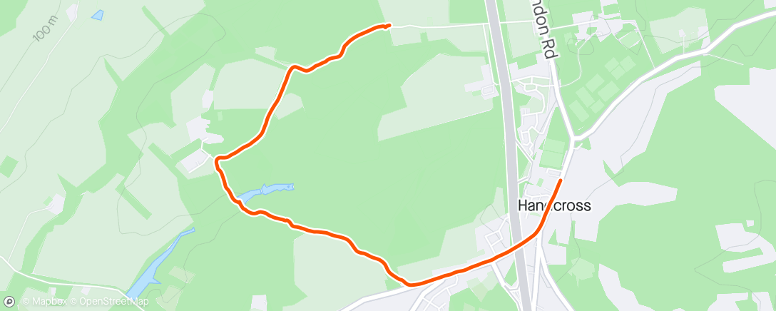 Map of the activity, Morning Hike Round the Estate with the dogs