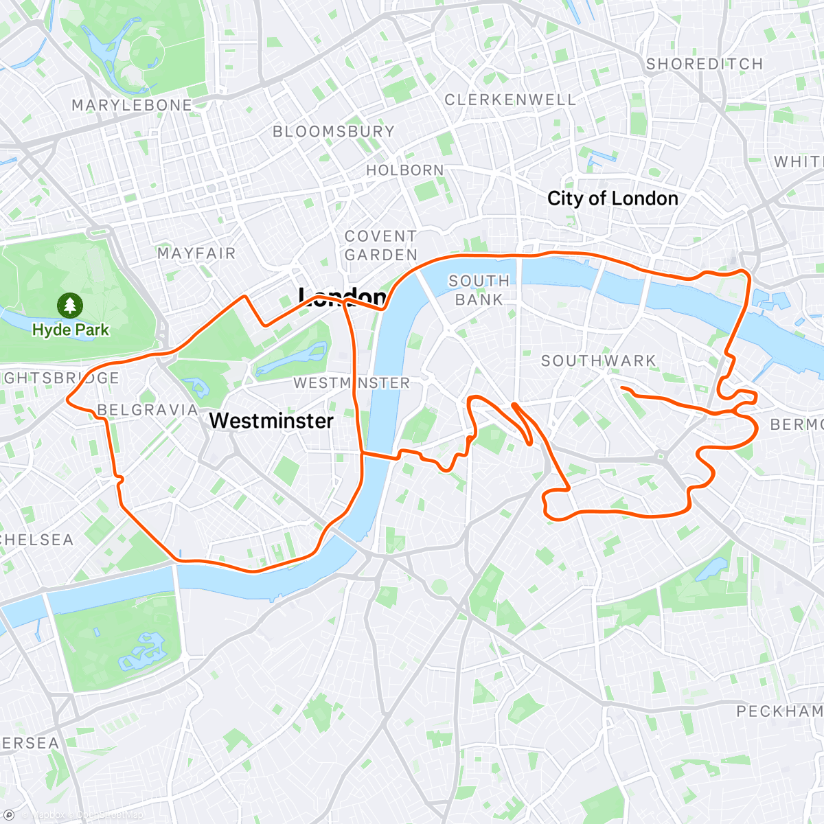 Carte de l'activité Zwift - (A18) Z3 2x10' Pianura/Flat in London