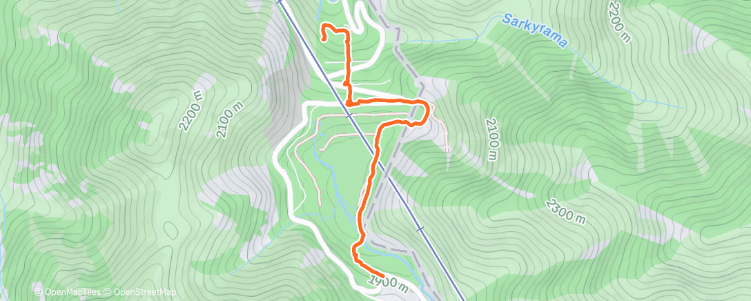 Map of the activity, Lunch Walk