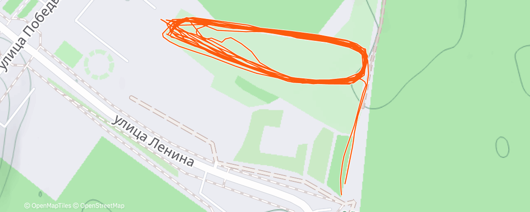 Map of the activity, Morning Nordic Ski