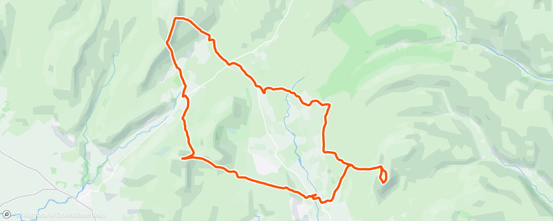 Map of the activity, Yorkshire 3 peaks