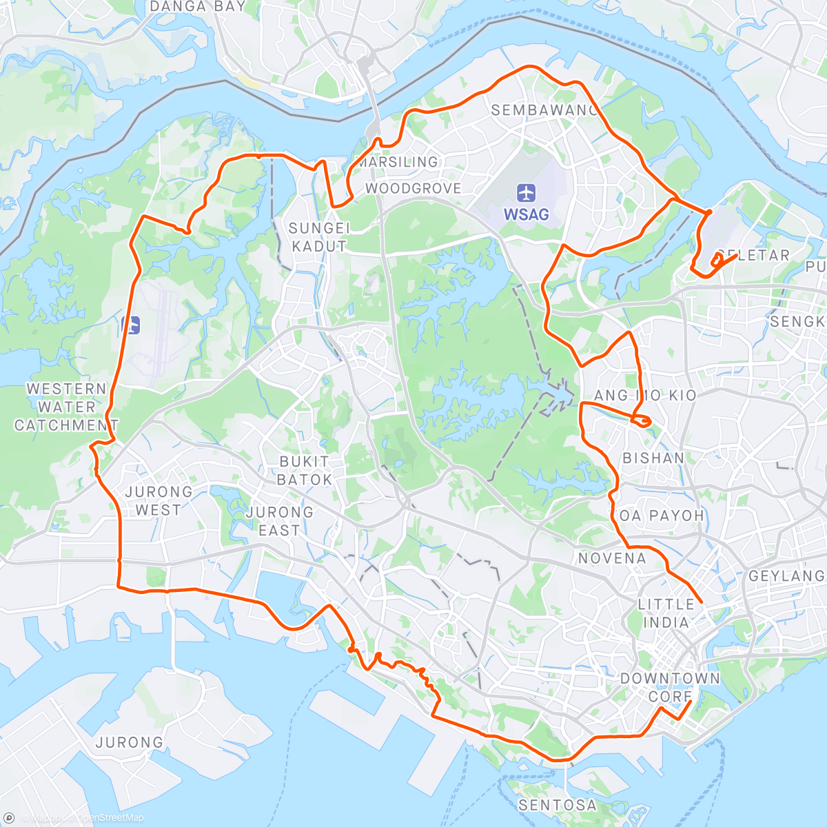 Map of the activity, 20th NTU Bike Rally 2024