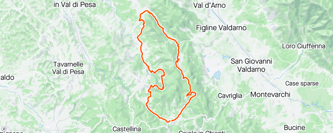 Map of the activity, Gravel Tuscany by Thomson Day 5