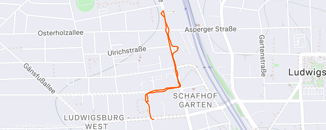 Map of the activity, Spaziergang am Morgen