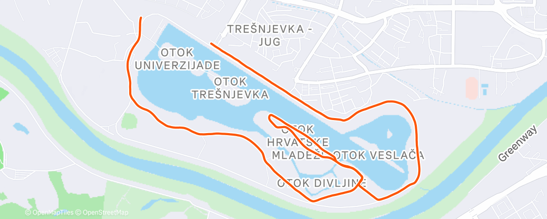 Карта физической активности (Morning Run)