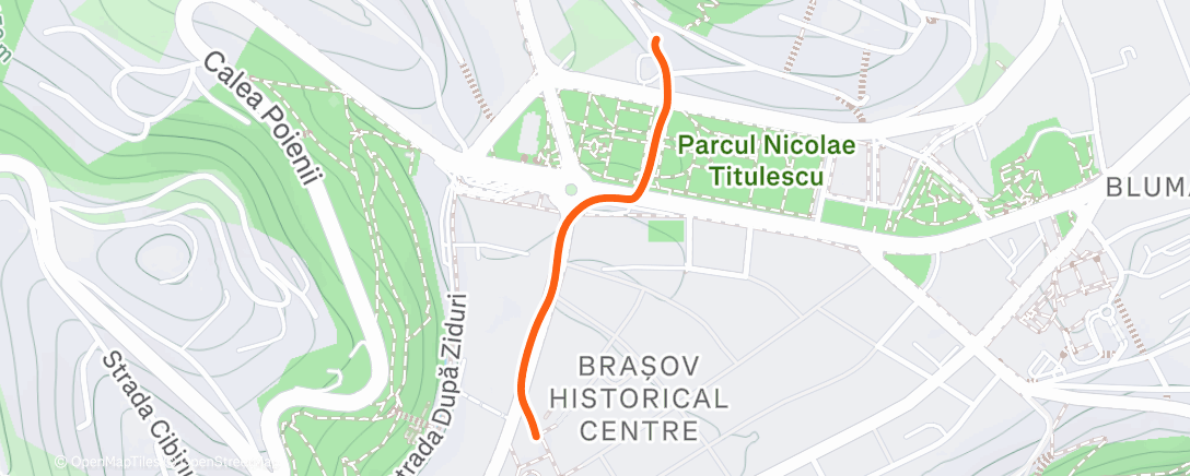 Map of the activity, Afternoon Walk