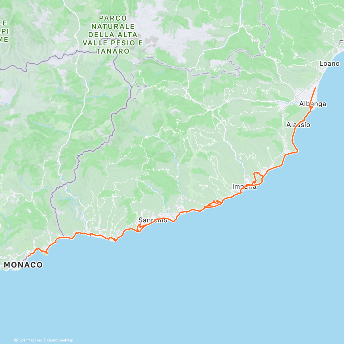 Peta aktivitas, Cycling