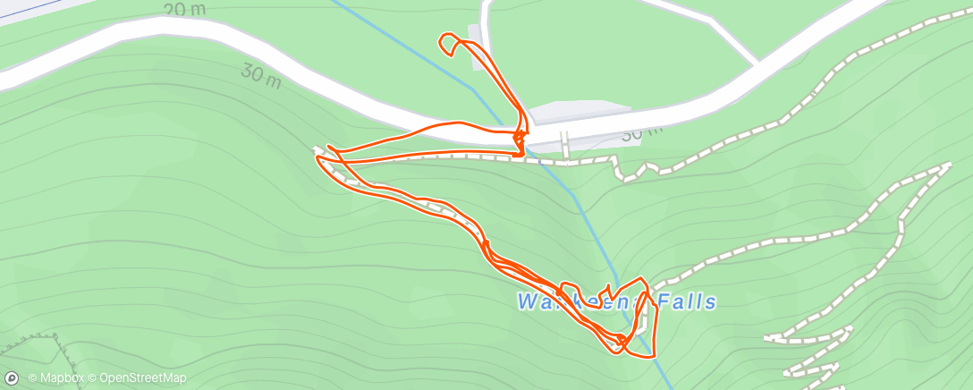 Map of the activity, Wahkeena Falls