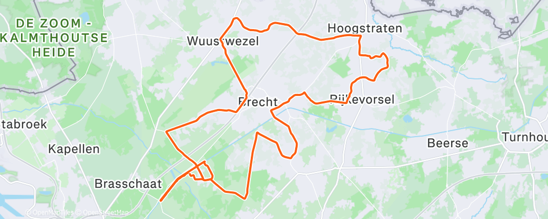 Map of the activity, Middagrit