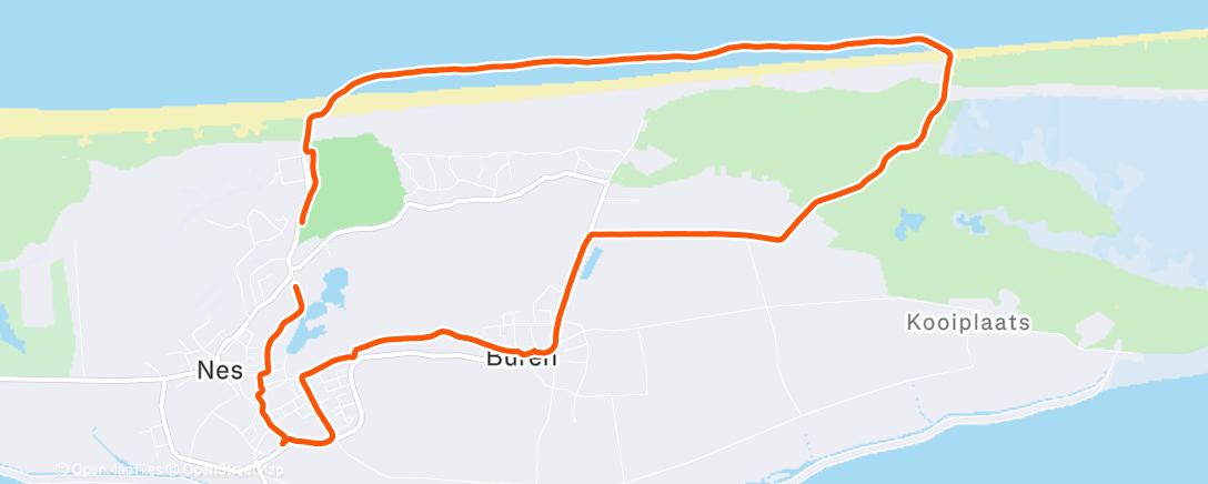 Карта физической активности (Middagloop)