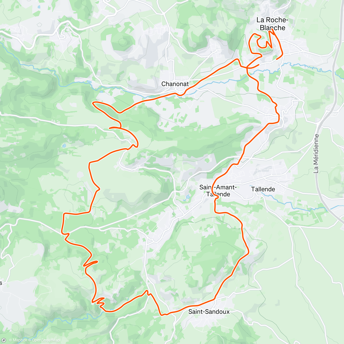 Map of the activity, La Gergovienne