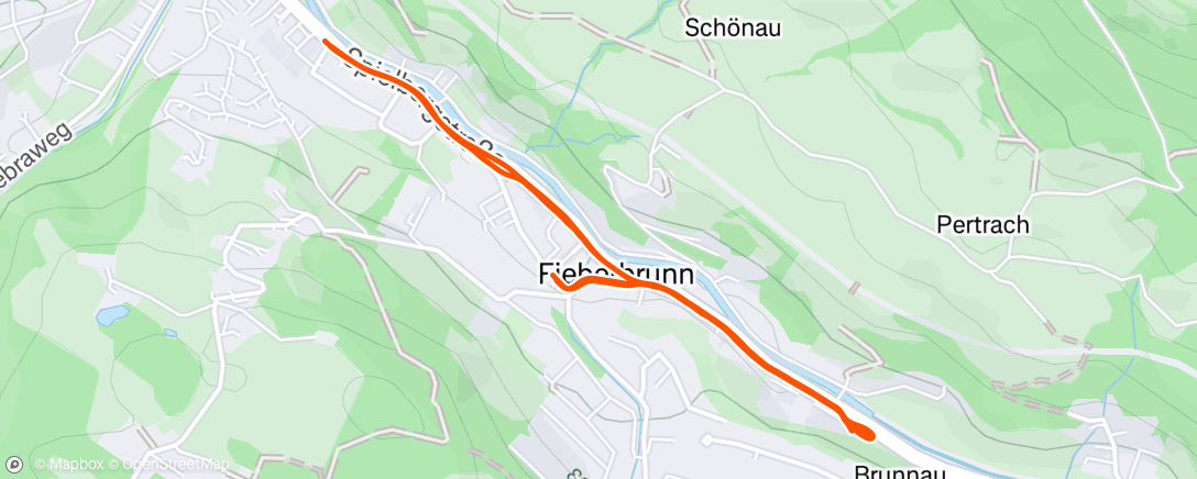 Map of the activity, Sessione di trail running mattutina