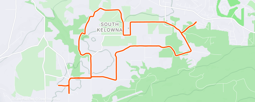 Map of the activity, Lunch Run