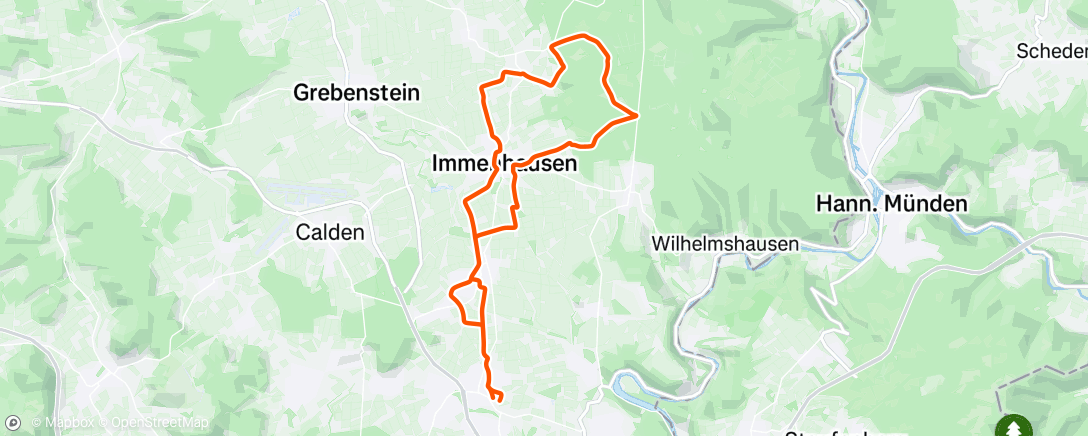 Map of the activity, Gravel-Fahrt am Morgen