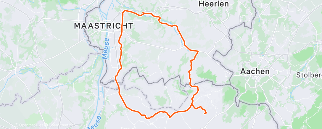 Map of the activity, Sortie vélo dans l'après-midi