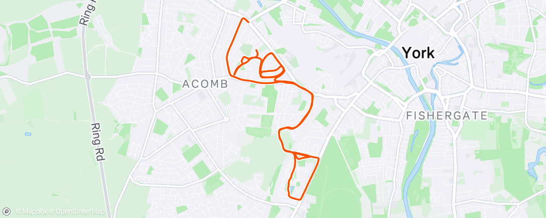 Mapa da atividade, GoodGym hill reps (with some more hills on the way and extended route back)