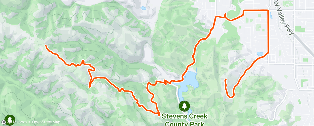 Map of the activity, Montebello & Regnart epic dead end climbs