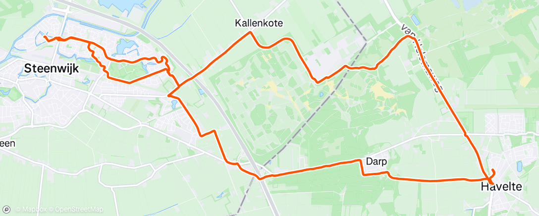 Map of the activity, Gereanimeerde Outform