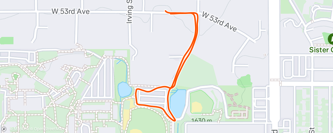 Map of the activity, Night Walk