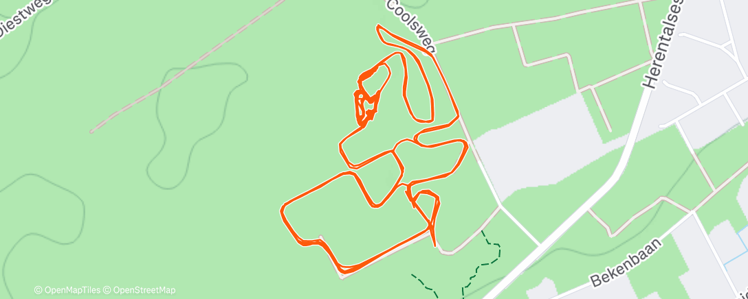 Map of the activity, Lunch Ride