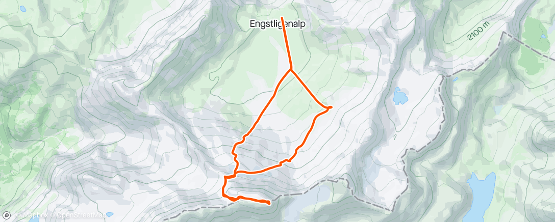 Mapa da atividade, Wildstrubel Skitour