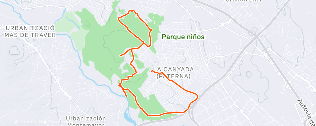 Карта физической активности (Garmin sin batería…… más de media ruta perdida 😩 un paseo)