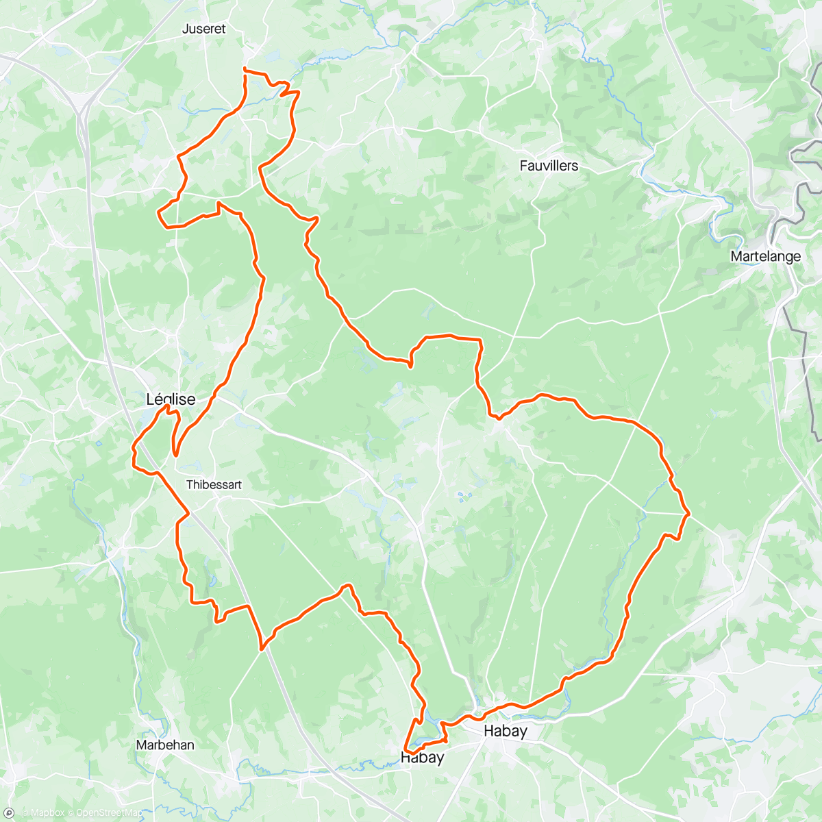 Map of the activity, 🌳+🦌= full plaisir !