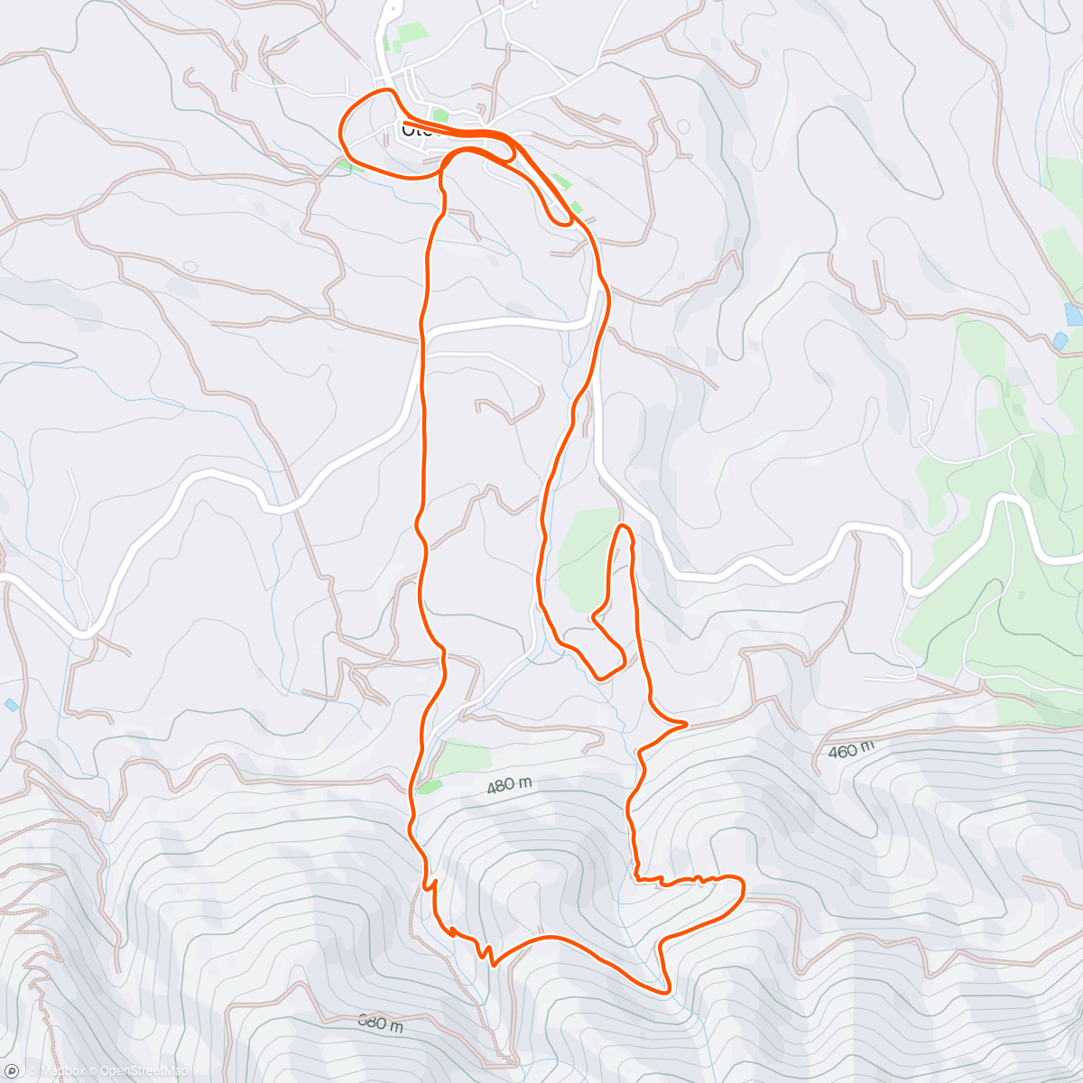 Mappa dell'attività Trail Otos 2024