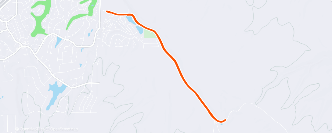 Map of the activity, Morning Run