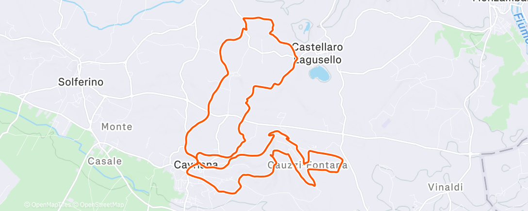 Map of the activity, Cavriana Holly Loops
