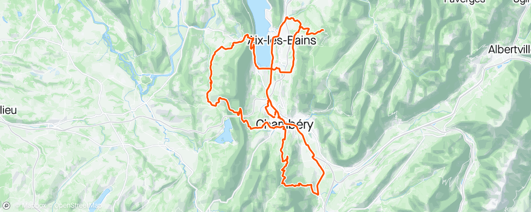 Map of the activity, Chambery 3000 #14- Not even 29kmh 😤