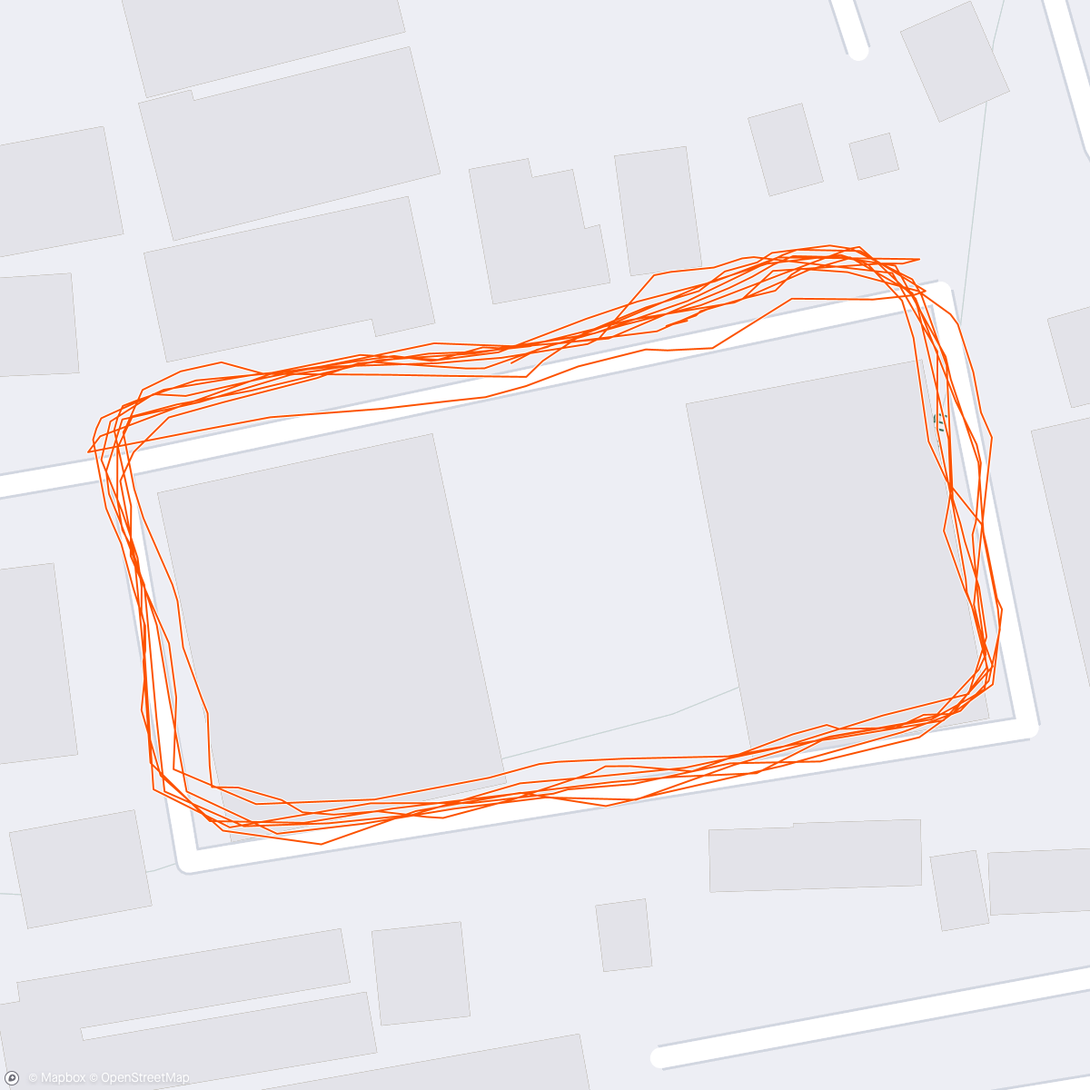 Map of the activity, Brisk walk