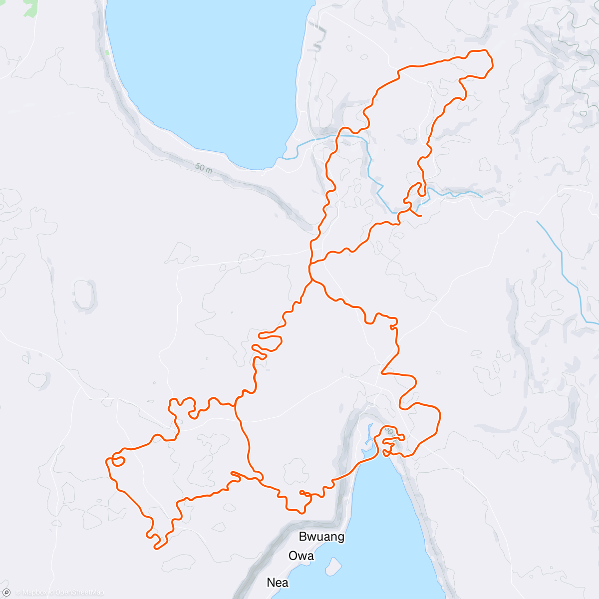 Map of the activity, TD - Makuri 40 in Makuri Islands