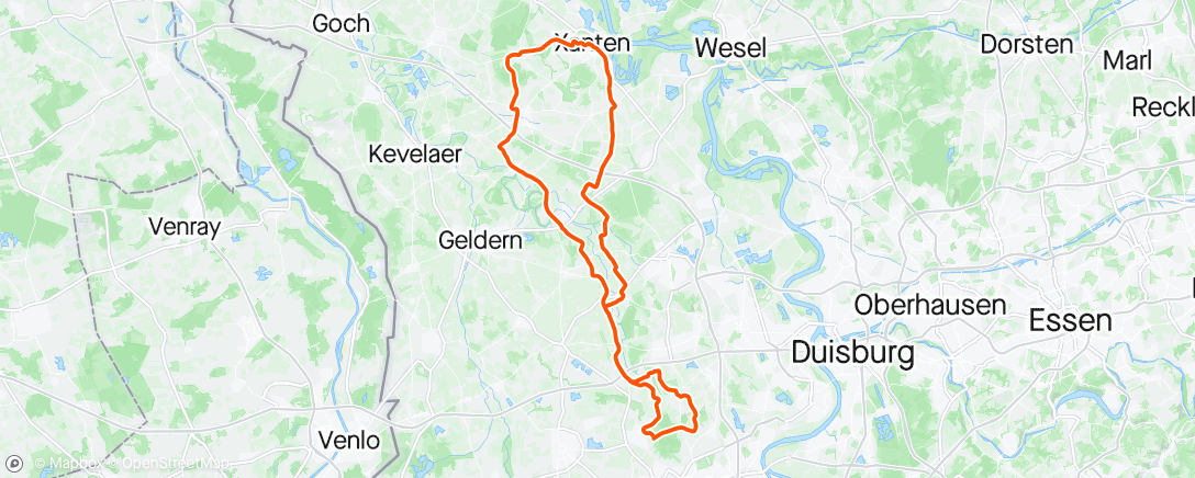 Map of the activity, 💯 Tüschenwald Xanten