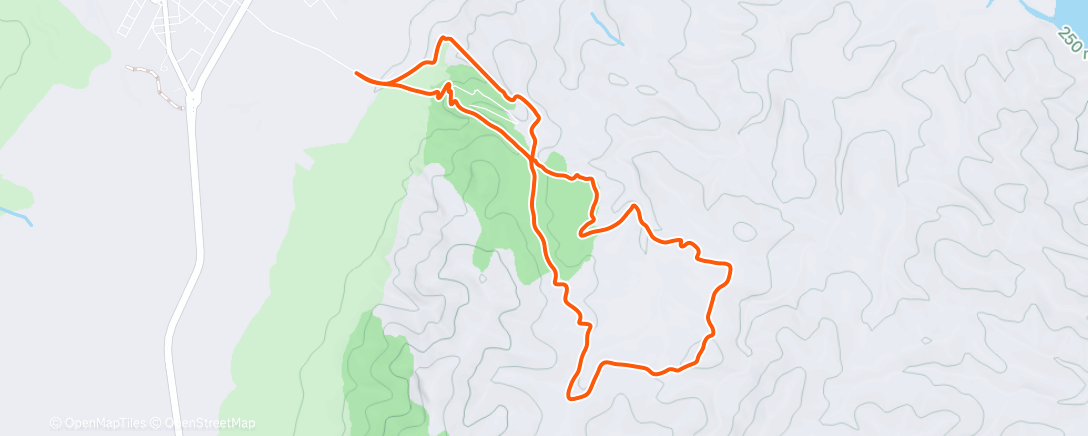 Map of the activity, Trail dans l'après-midi
