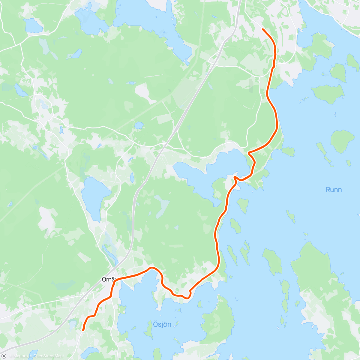 Mappa dell'attività Dalsjö tur och retur