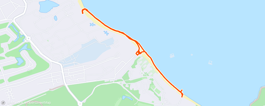 Map of the activity, Another beach walk