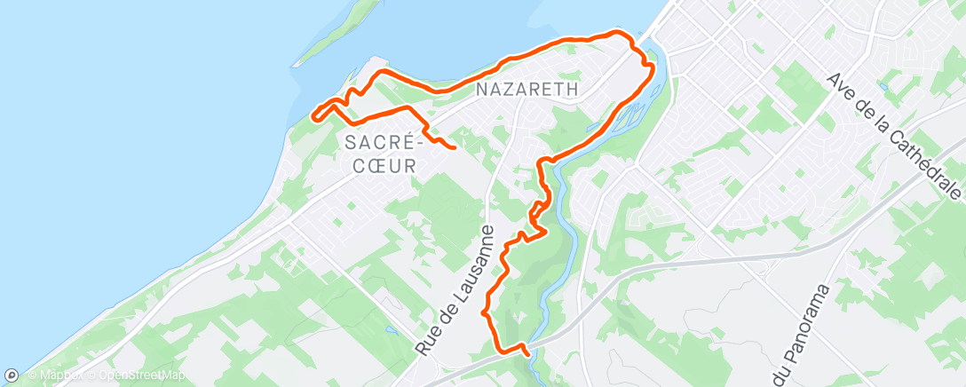 Map of the activity, Trail en Z2