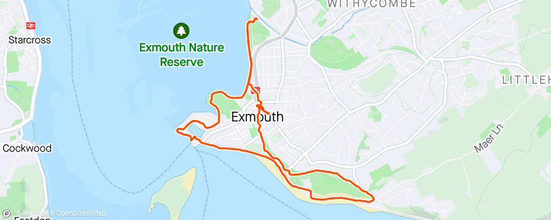 Carte de l'activité Exmouth Walk