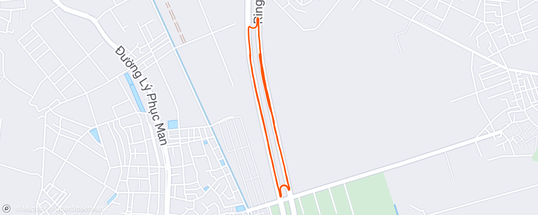 Map of the activity, Morning Run