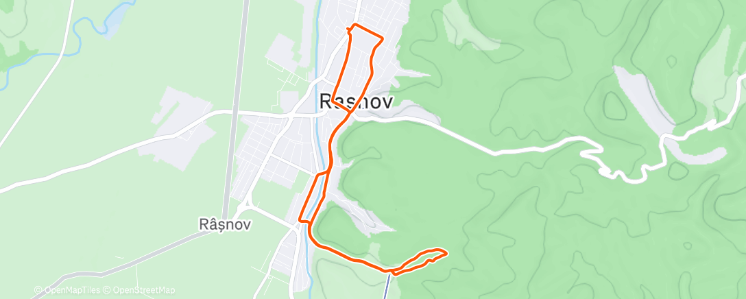 Map of the activity, Morning Run