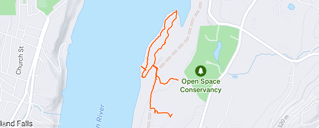 Map of the activity, Afternoon Hike