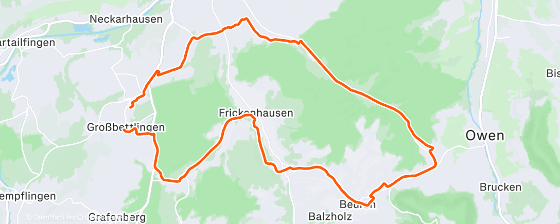 Map of the activity, Fahrt am Nachmittag