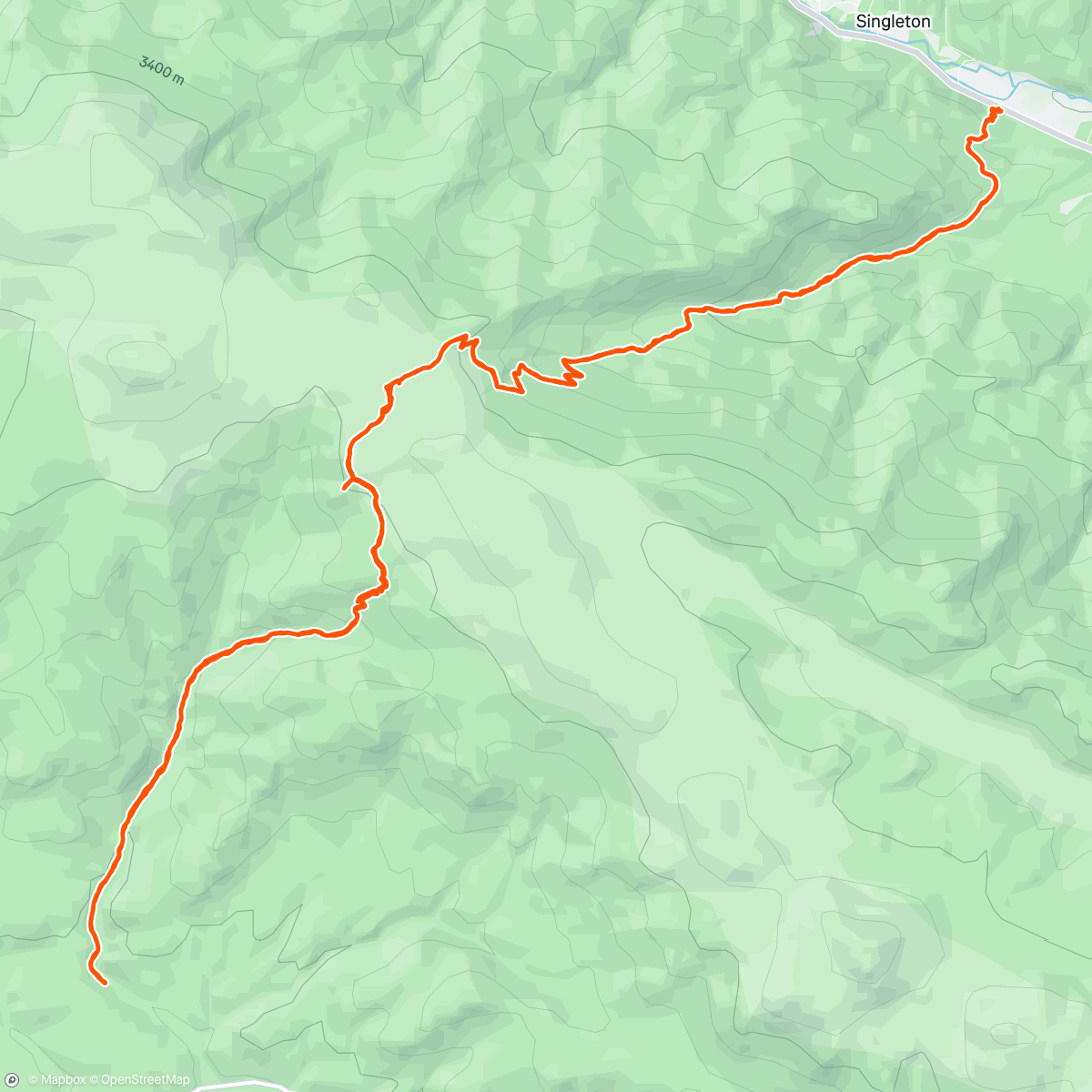 Map of the activity, Slow up, slower down kinda trail