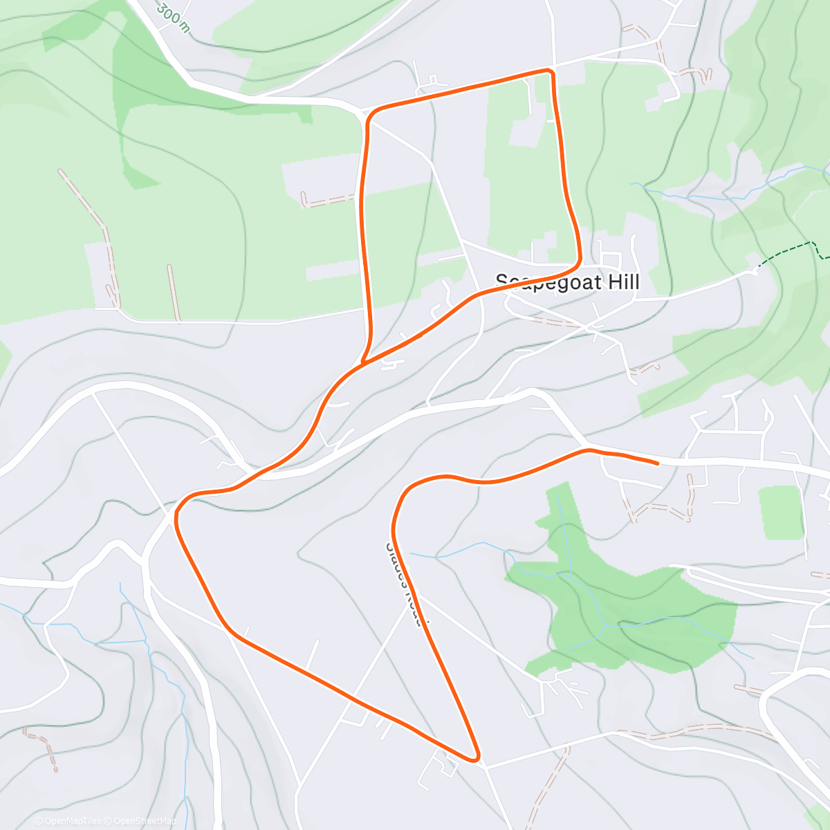 Map of the activity, Lunch Run