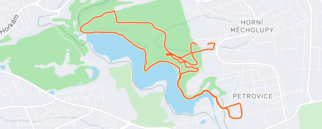 Карта физической активности (Evening Run)